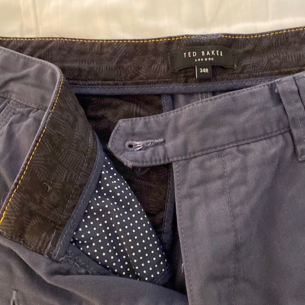 Navy chinos. 34 waist. Ted Baker